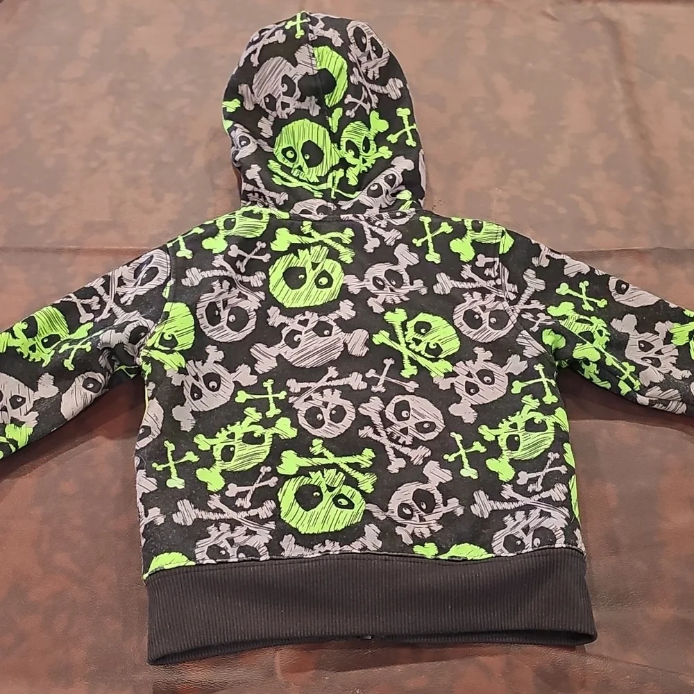 V Toddler Boys Skull Jacket For 18 Months